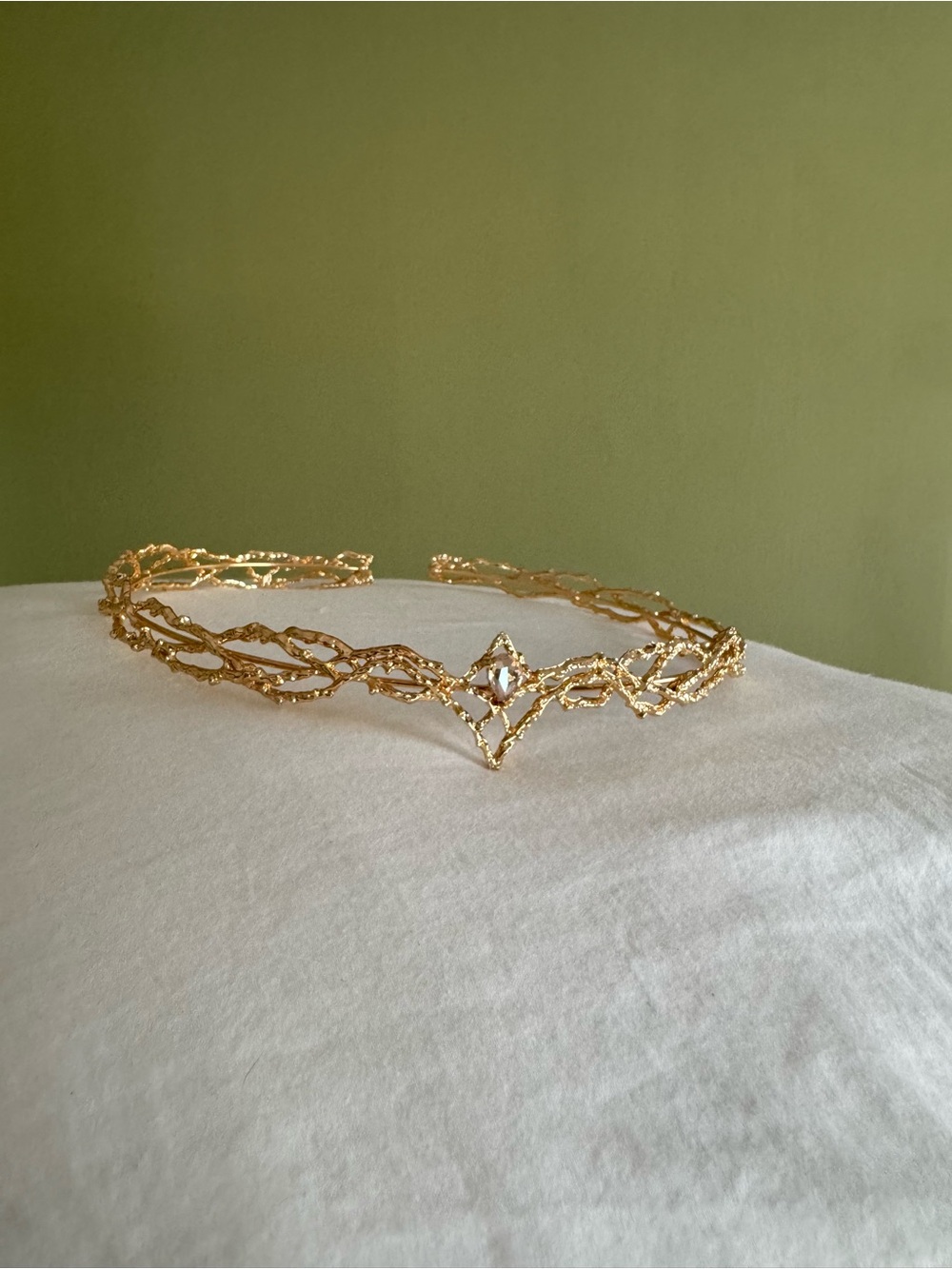 Gold Leaf Tiara Headband